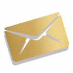 email icon gold
