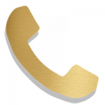 phone icon gold